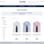 TM Lewin 5 Easy to Iron Shirts $249 ($49.80 Each)