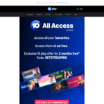 10 All Access Streaming Service - 2 Months Free