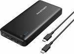RAVPower Powerbanks 26800mAh Power Delivery $71.99 16750 $36.99 3350 $16 Car Charger QC3.0 $12 + Post (Free $49+/Prime) @ Amazon