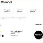 Scoot Special Fares - Sydney  to Chennai  $470 One Way - Business Class (Mixed)