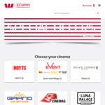 Westpac Rewards - Discounted Movie Tickets: HOYTS off Peak $11.50, Event & Village Super Saver $25 for 2, Palace $27 for 2