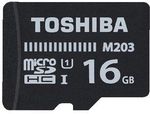 Toshiba M203 MicroSD Card 16GB $3 (Free C&C) @ Officeworks (Online Only)