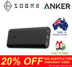 20% off Storewide - Anker PowerCore 20100mAh 2 USB Ports Power Bank $60.76 Delivered @ SOBRE Smart Living via eBay