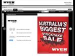 Myer Stocktake Sale
