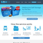[VIC] 15% off Monthly Self Storage & Get Your Second Month Free @ BoxIT