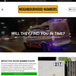 20% off Reflective House Number Plates $39.95 (Was $49.95) @ Neighbourhood Numbers