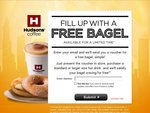 Buy a Standard or Large Hot Drink from Hudsons, Get a Free Bagel