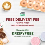[VIC] Free Delivery on Orders over $25 @ Krispy Kreme via UberEATS