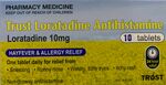 Trust Loratadine 10mg (Generic Claratyne) Hayfever & Allergy Relief 10 Tab Pack $5.99 Delivered @ PharmacySavings