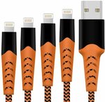 HARIBOL iPhone Braided Lighting Charger Cable (4pack 1m 2m 2m 3m) $18.88 + Post ($0 with Prime/ $39 Spend) @ HARIBOL Amazon AU