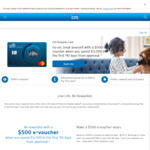 Citibank $500 eVoucher with $3000 Spend in 90 Days, $90 Annual Fee First Year ($199 Fee subsequent Year)