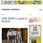 Win $500 Worth of Reebok Apparel from Fashion Journal