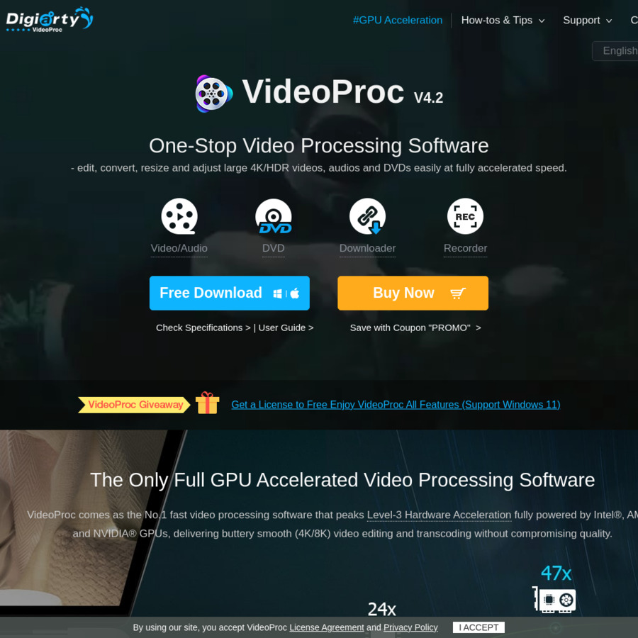 download the new for windows VideoProc Converter 5.7