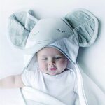 Bubba Blue Petit Elephant Novelty Hooded Bath Towel $9.86 (RRP $25) + Delivery ($0 with Prime / $39 Spend) @ Amazon AU