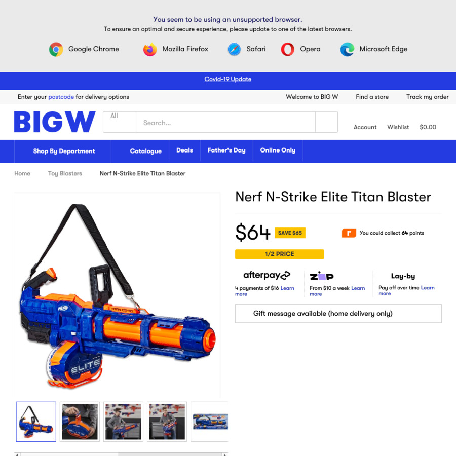 Nerf  BIG W