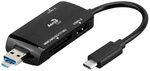 Aerocool Hub USB Type-C Male to Female USB-A/Micro USB Reader Splitter $5 + Delivery ($0 with Prime/ $39 Spend) @ HT Amazon AU
