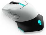 Alienware AW610M Wired/Wireless Gaming Mouse - Lunar Light - 16000dpi 1000hz - $81.60 (RRP $204.00) Delivered @ Dell