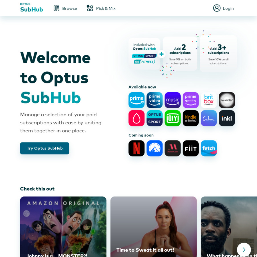 Kindle Unlimited - Optus SubHub