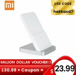 Xiaomi 30W Vertical Air-cooled Fast Charging Qi Wireless Charger US$23.99 (~A$33.68) Delivered @ Hekka