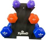6 Piece PVC Dumbbell Set with Plastic Rack $19.99 (Was $29.99) + Delivery ($0 SA C&C/ $150 Order) @ Fitness Warehouse