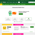 Bonus $20 WISH eGift Card with $150 365-Day 100GB Long Expiry Starter Pack @ Woolworths Mobile