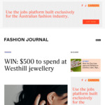 Win a $500 Westhill Jewellery Gift Voucher from Fashion Journal