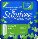 Stayfree Ultra Thin Regular 14, All Night 10, Super Wings 12 Pads $2.88 Each + Delivery ($0 with Prime/ $39 Spend) @ Amazon AU