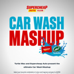 Win a $1,000 Super Retail Gift Card & 6 Bottles of Turtle Wax Car Wash or a $250 Super Retail Gift Card from Supercheap Auto