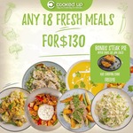 [NSW, VIC, QLD] Build Your Own 18 Fresh Pre Made Meals Bundle with Bonus Chunky Steak Pie $130 Delivered @ Cooked up