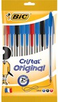 BIC Cristal Original Pens 10 Pack - Multi/Blue $1 + Delivery ($0 C&C/ in-Store) @ BIG W