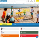 $10 off Any Purchase (No Minimum Spend) + Delivery ($0 C&C/ $150 Order) @ Decathlon