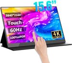 15.6" 4K IPS Portable Touchscreen Monitor US$183.54 (~A$273.36) Delivered @ HDHIFI Store AliExpress