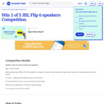 Win 1 of 3 JBL Flip 6 Speakers from Student Edge