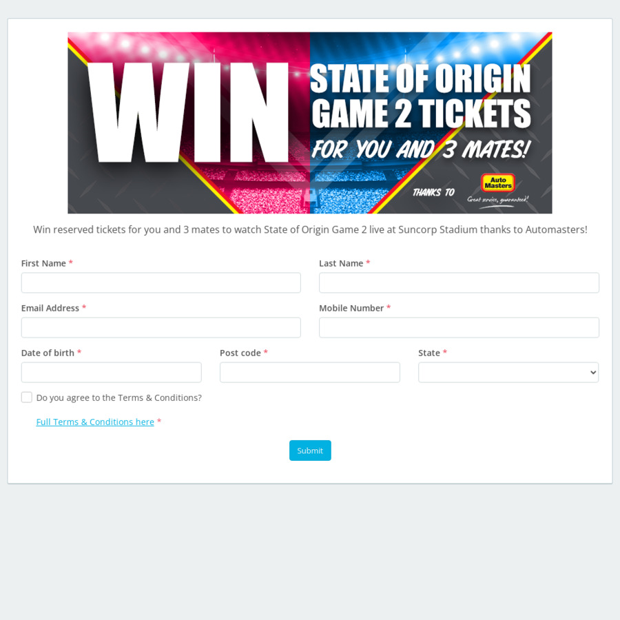 Win 4 Tickets to State of Origin Game 2 + Function from SEN OzBargain Competitions Win 4 Tickets to State of Origin Game 2 + Function from SEN OzBargain Competitions