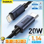 Baseus Lightning USB-A Cable 1m US$1.76(~A$2.56)/USB-C US$2.63(~A$3.82)/3-in-1 US$3.11(~A$4.52) Delivered @ Baseus OS AliExpress