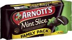 Arnott's Family Pack Mint Slice 365g $4.11 ($3.70 S&S) + Delivery ($0 with Prime/ $39+) @ Amazon AU / 200g $2.25 @ Woolworths