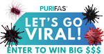 Win 1 of 2 VISA Gift Cards ($1,000/ $500) from Purifas