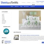 500 Thread Count COTTON QUEEN Size Sheet Set for $29.95 + FREE SHIPPING SheetsAndTowels.com.au