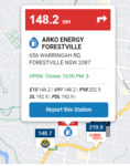 [NSW] U91 Fuel $1.482/L @ Arko Energy Forestville, 2087