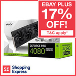 PNY GeForce RTX 4080 Super 16GB GDDR6X Graphics Card $1656.65 ($1649 eBay Plus) Delivered @ Shopping Express eBay