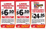 Pizza Hut - large Perfecto pizzas $6.50 each pick up