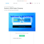 Win a Easter Giveaway Pack Worth $699 from Kootion