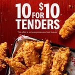 10 Tenders $10 @ KFC via App
