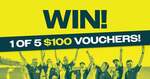 Win 1 of 5 $100 Gift Vouchers from Sportsmart