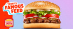 $5 Hungry Jack's Whopper + Delivery/Service Fees @ DoorDash