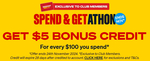 $5 Bonus Credit for Every $100 Spend @ Supercheap Auto (Club Members)