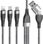 5-in-1 Charging Cable USB-A/C to Micro/C/Lightning $11.19 (RRP $19.99) + Postage ($0 with Prime/ $59 Spend) @ Unillous Amazon AU