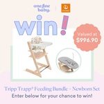 Win a Stokke Tripp Trapp Feeding Bundle + Newborn Set with Classic Cushion (Worth $996.60) from One Fine Baby