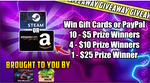 Win Gift Cards or PayPal or Steam Prizes from Dragonblogger Monthly Giveaway - December 2024