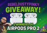 Win 1 of 2 Sets of Apple AirPod's Pro 2's from RebelDustyPinky